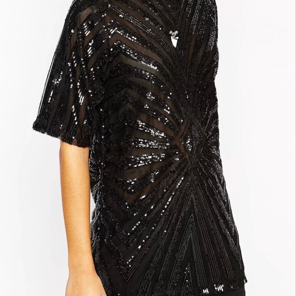 Story of Lola ASOS Sequin T-Shirt Dress - Picture 3 of 6